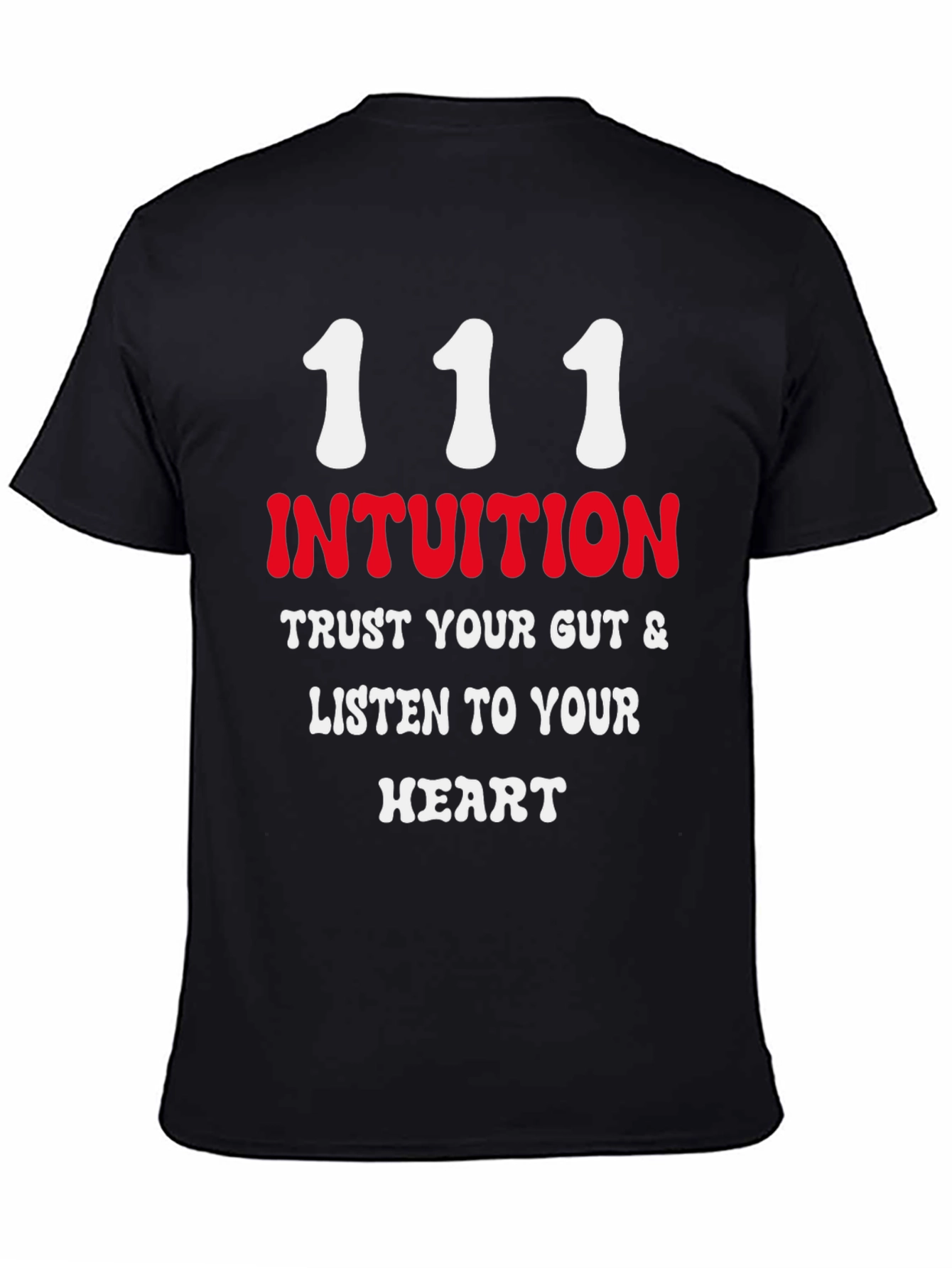 Intuition Black T-Shirt - Trust Your Gut