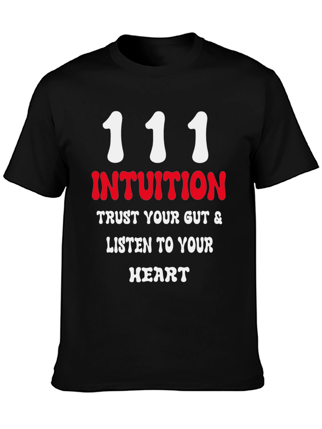 Intuition Black T-Shirt - Trust Your Gut