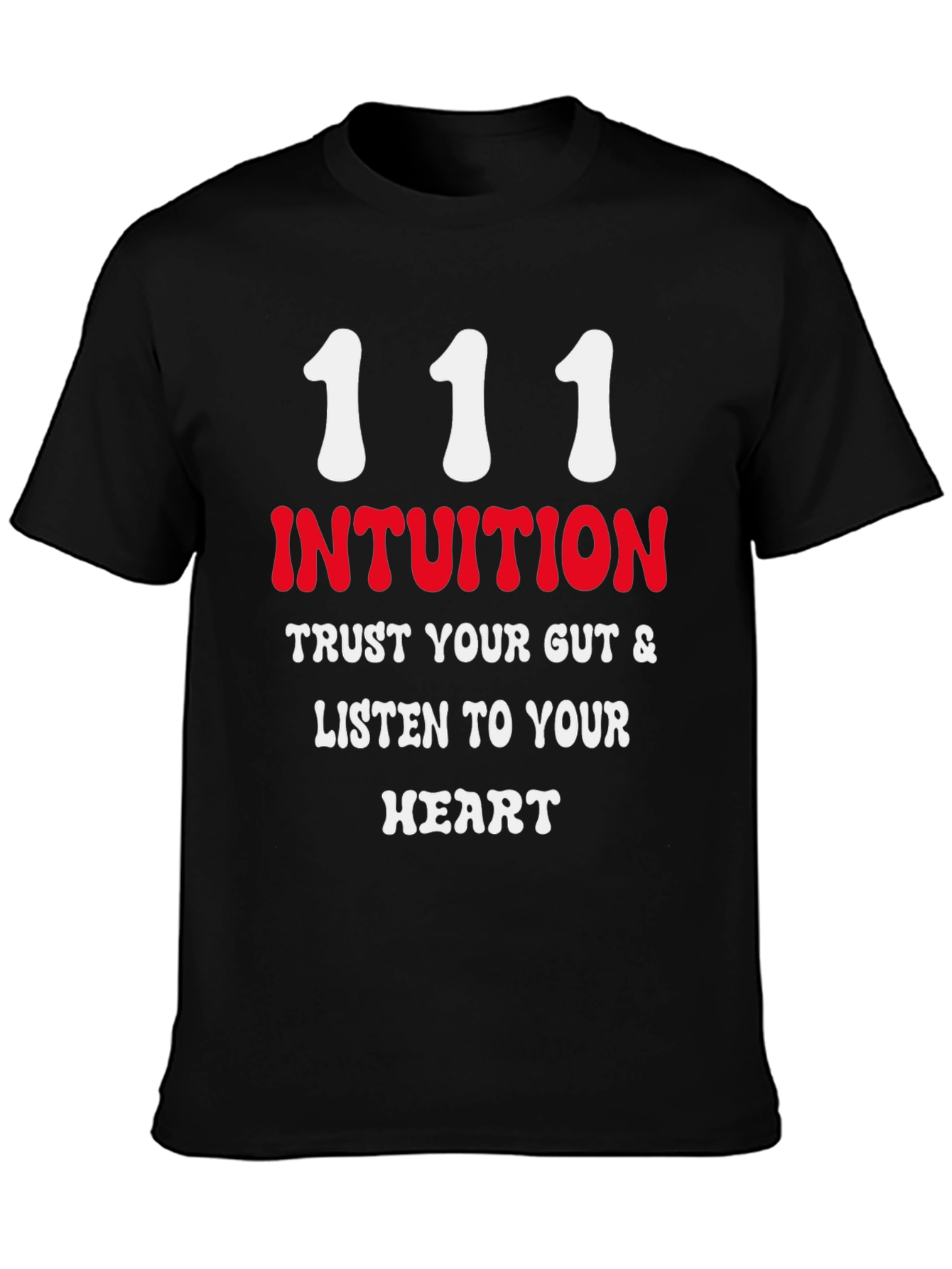 Intuition Black T-Shirt - Trust Your Gut