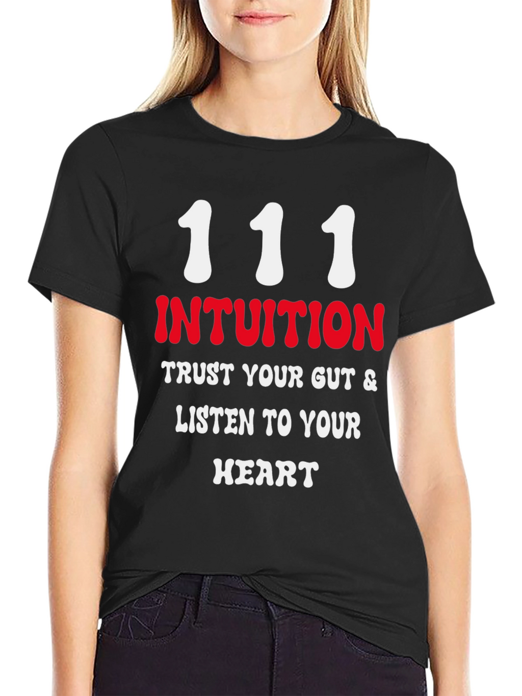 Intuition Black T-Shirt - Trust Your Gut