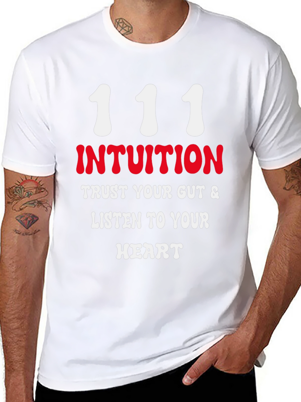 Intuition Black T-Shirt - Trust Your Gut