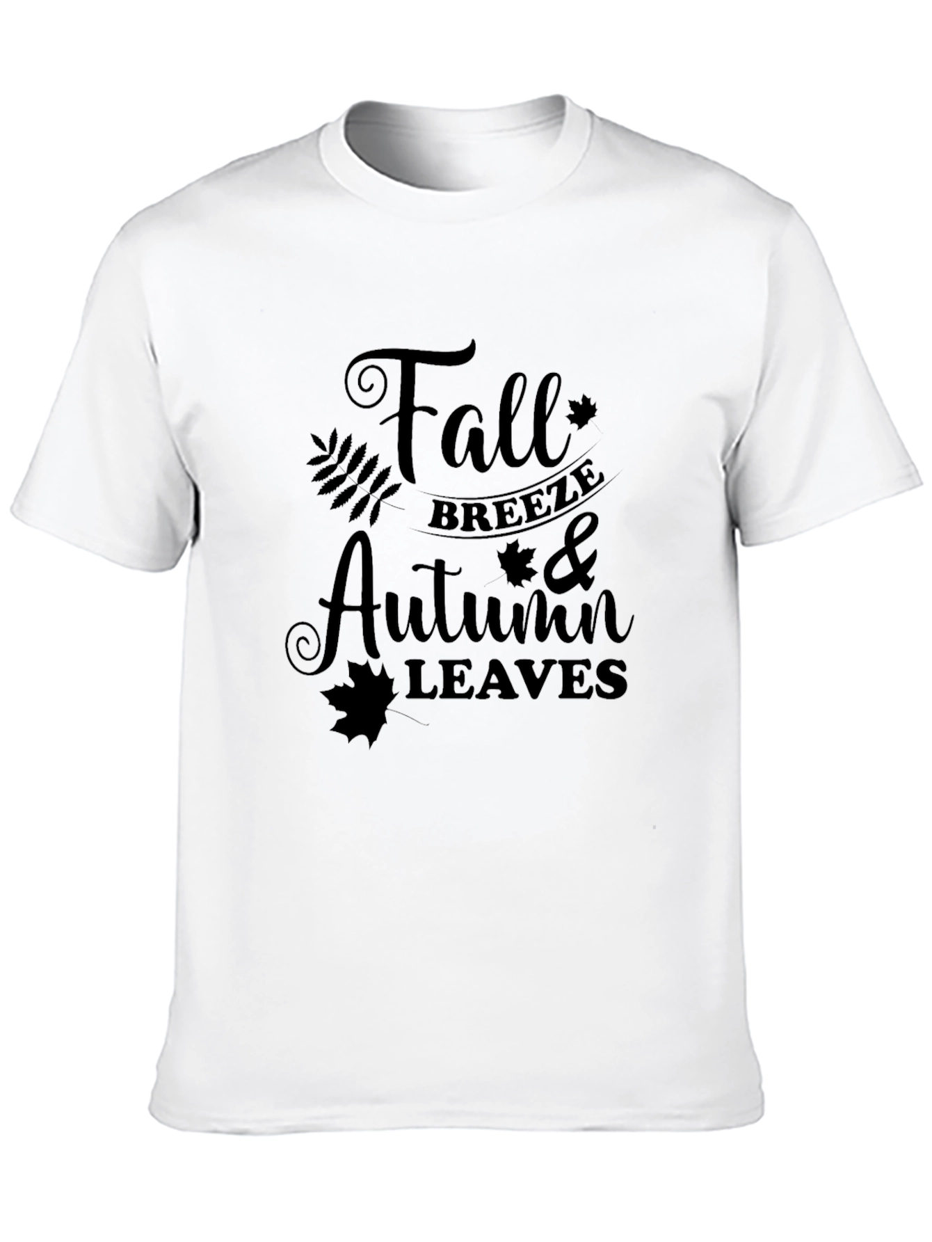 Fall Breeze Autumn Leaves Graphic Tee