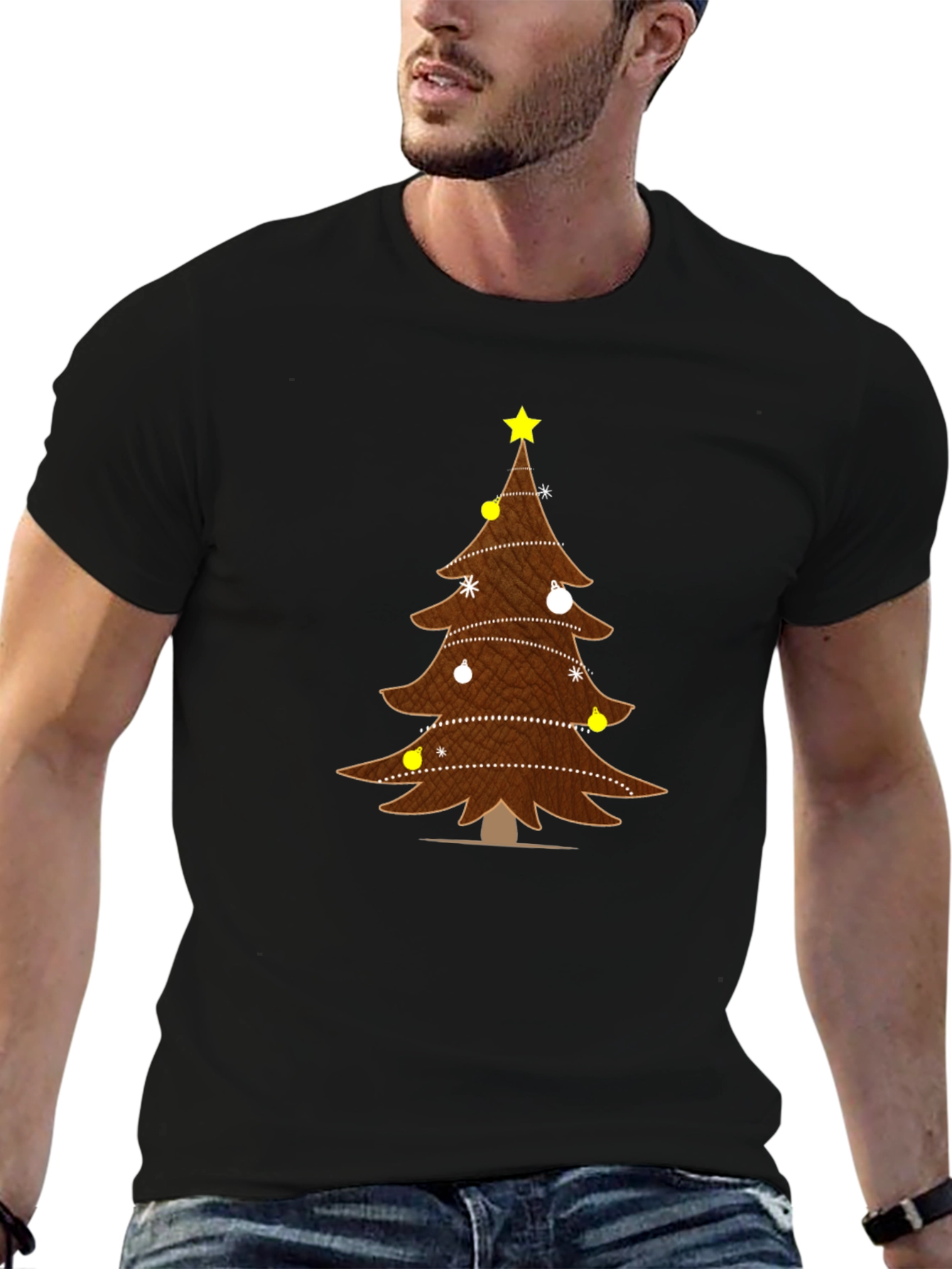 Festive Christmas Tree T-Shirt - Holiday Apparel