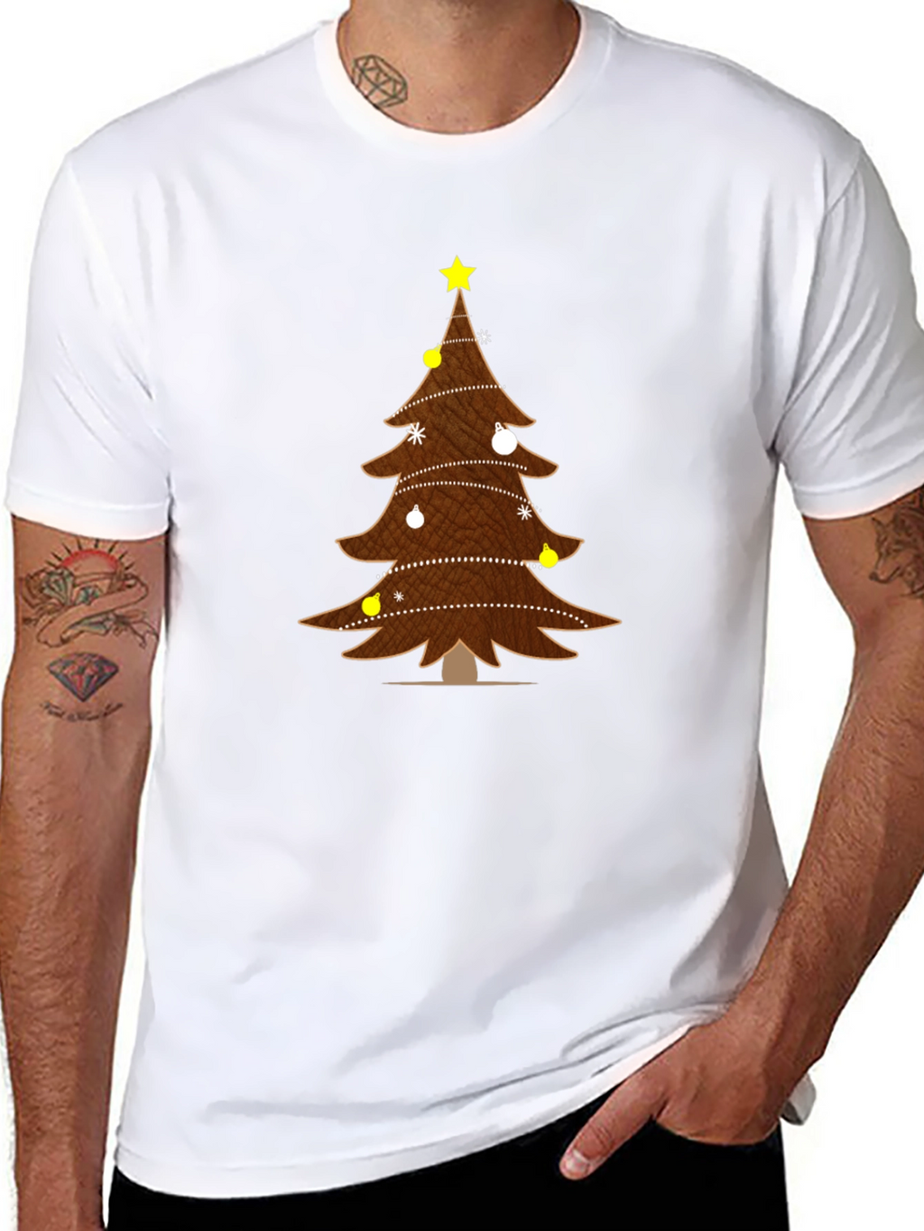 Festive Christmas Tree T-Shirt - Holiday Apparel