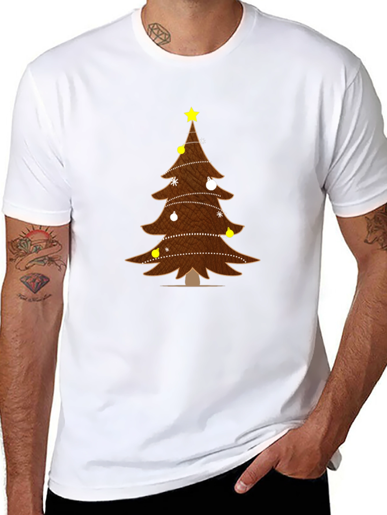 Festive Christmas Tree T-Shirt - Holiday Apparel