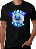 Super Chill Character Black T-Shirt
