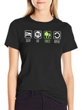 Sleep Eat Forest Repeat Graphic Tee