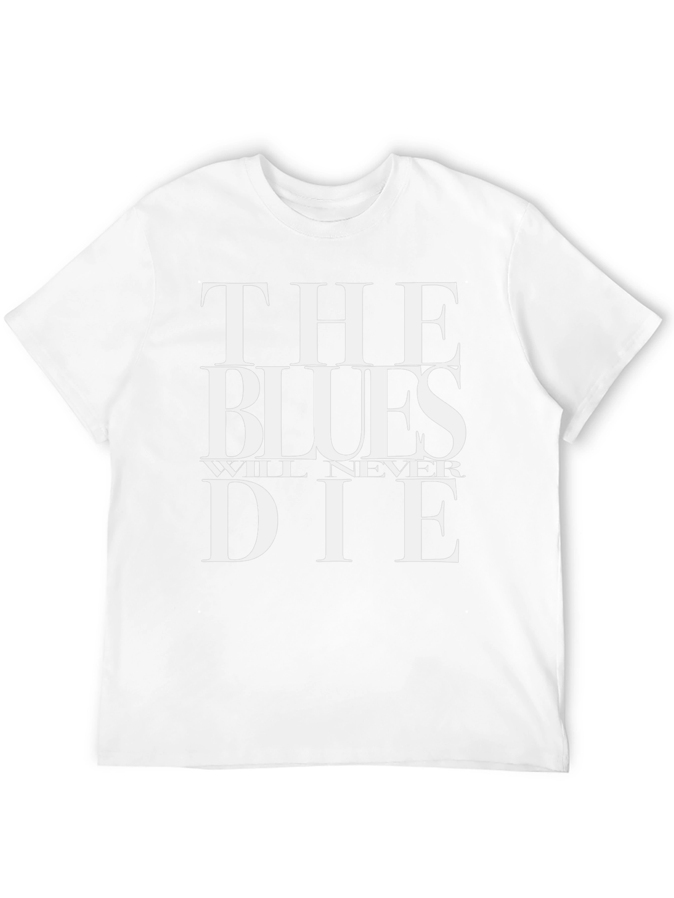 The Blues Will Never Die Black T-Shirt