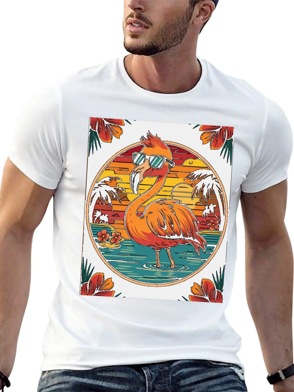 Cool Flamingo T-Shirt: Tropical Summer Vibes!