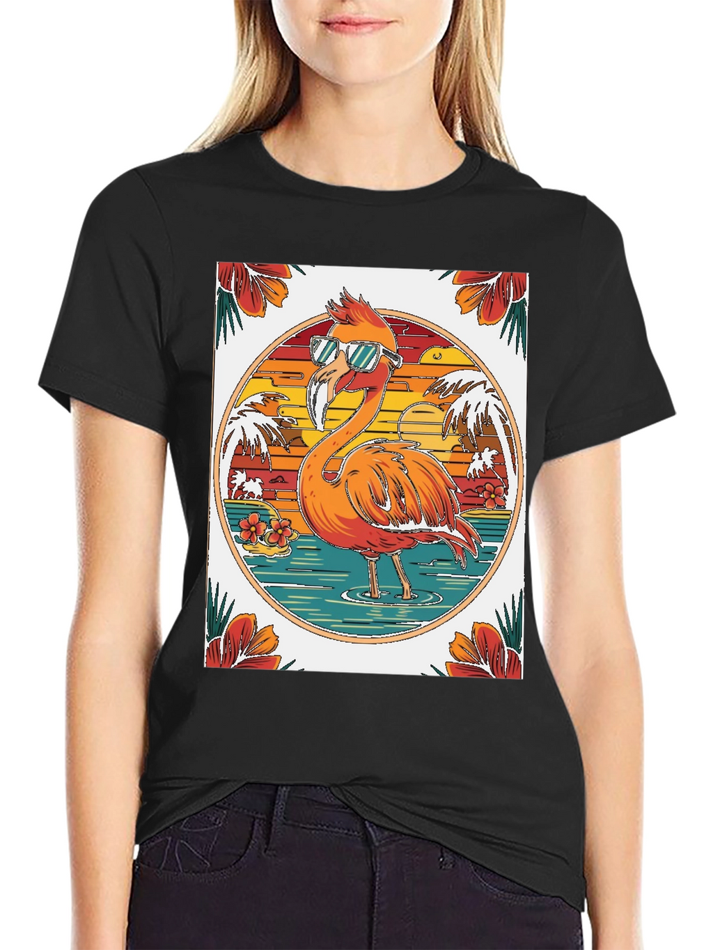 Cool Flamingo T-Shirt: Tropical Summer Vibes!