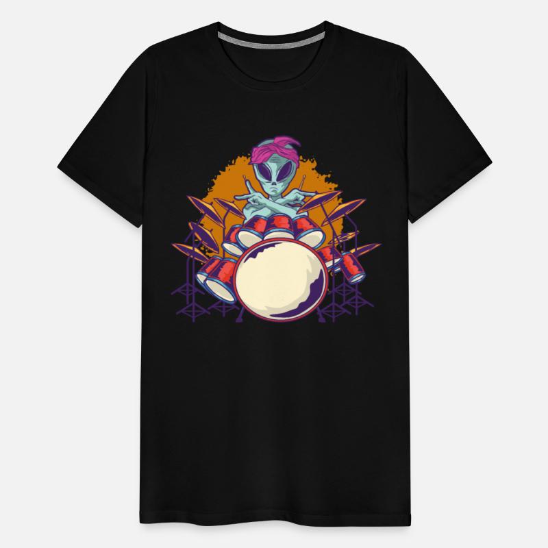 Alien Playing Drums - Drums Rock Drummer