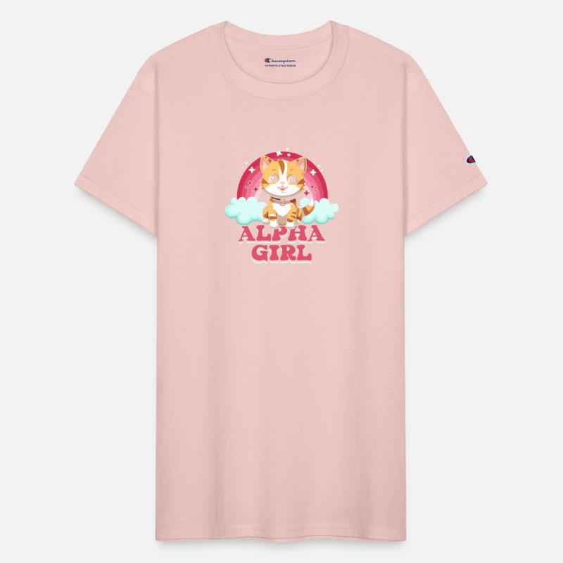 Alpha Girl Pink Rainbow Kitten Lover Pet Owner