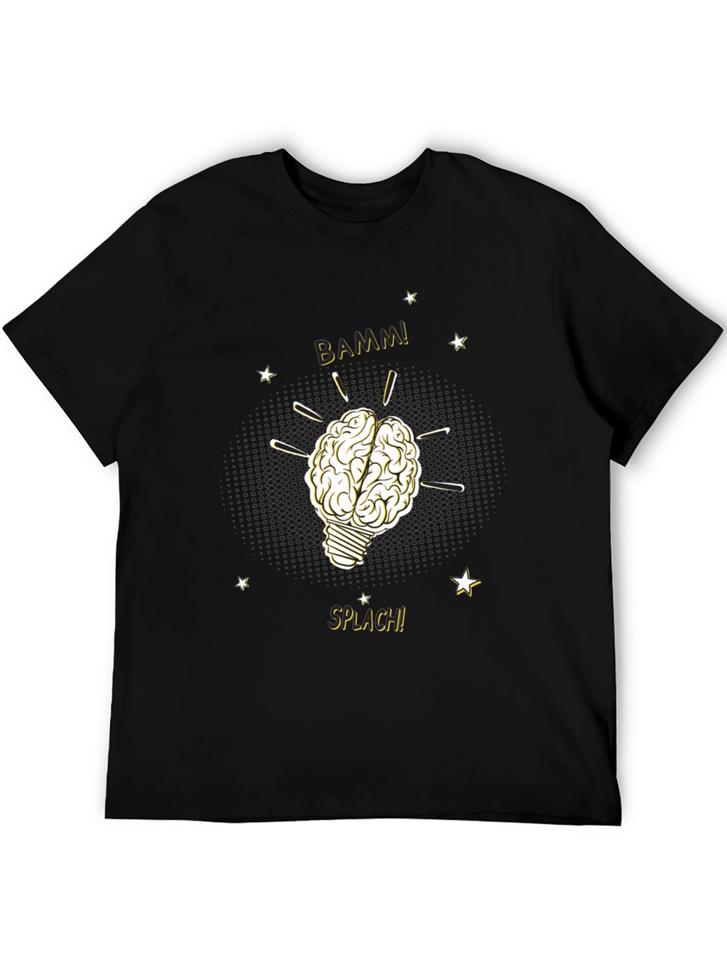 Brainy Idea T-Shirt - Light Bulb Brain BAMM!