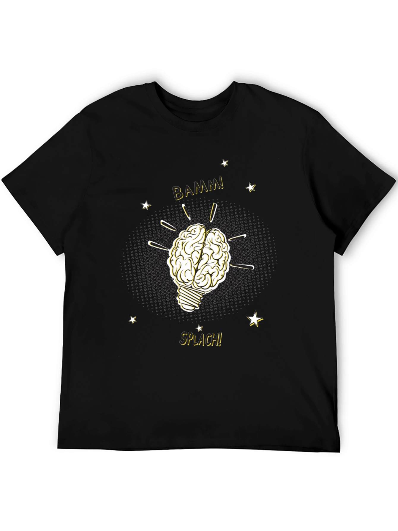 Brainy Idea T-Shirt - Light Bulb Brain BAMM!