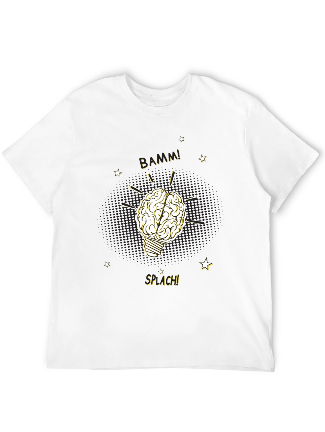 Brainy Idea T-Shirt - Light Bulb Brain BAMM!