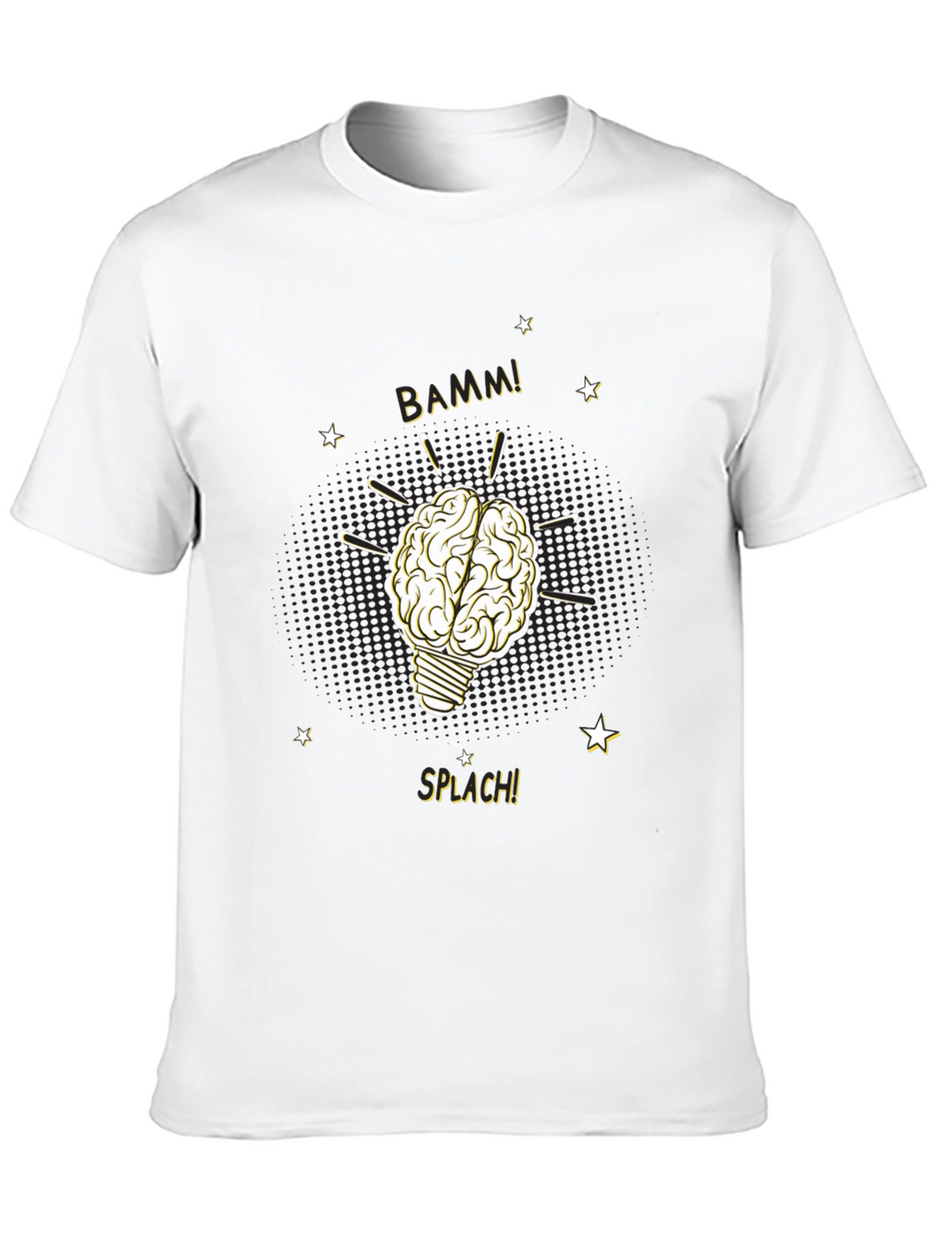 Brainy Idea T-Shirt - Light Bulb Brain BAMM!