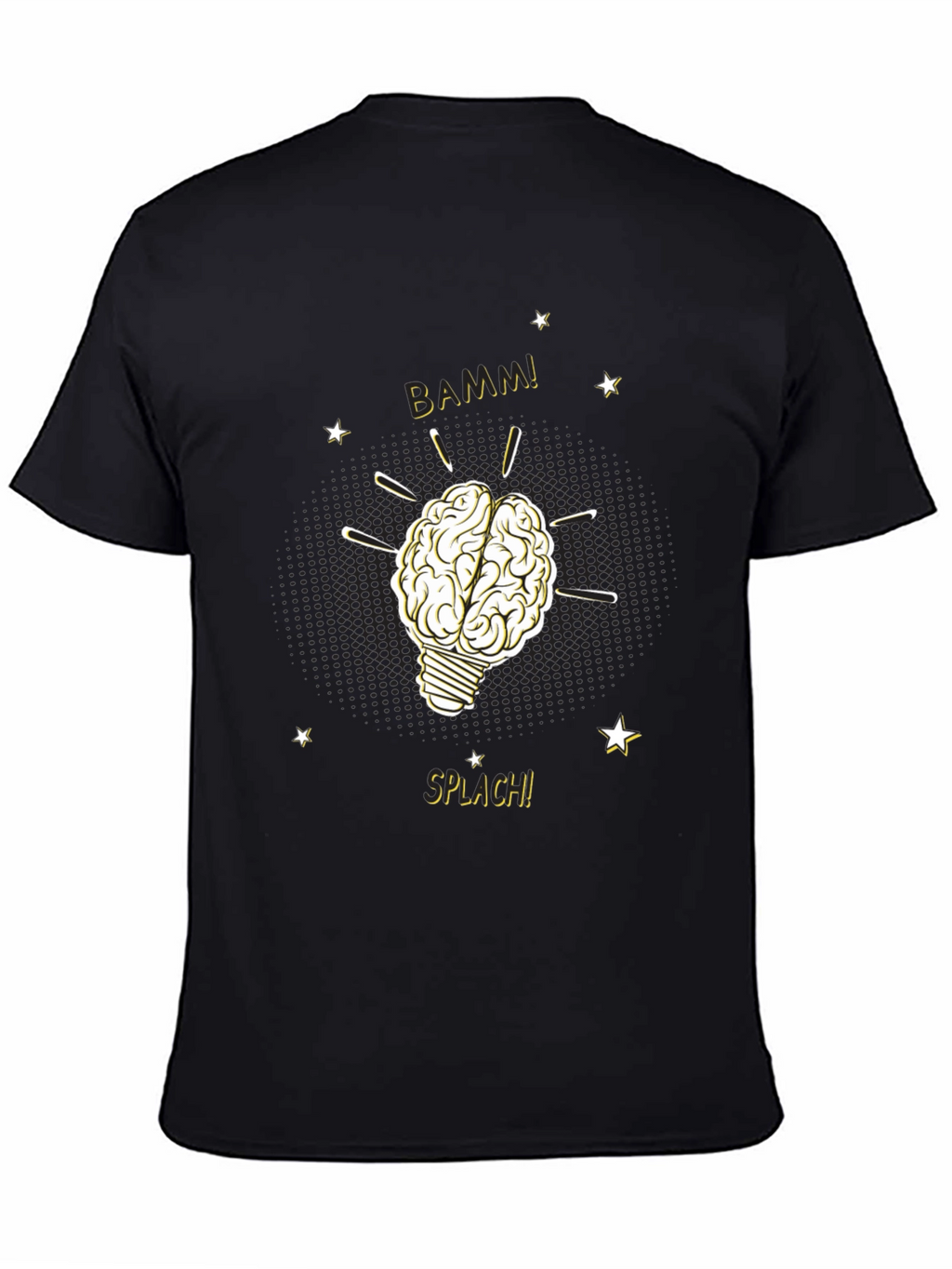 Brainy Idea T-Shirt - Light Bulb Brain BAMM!