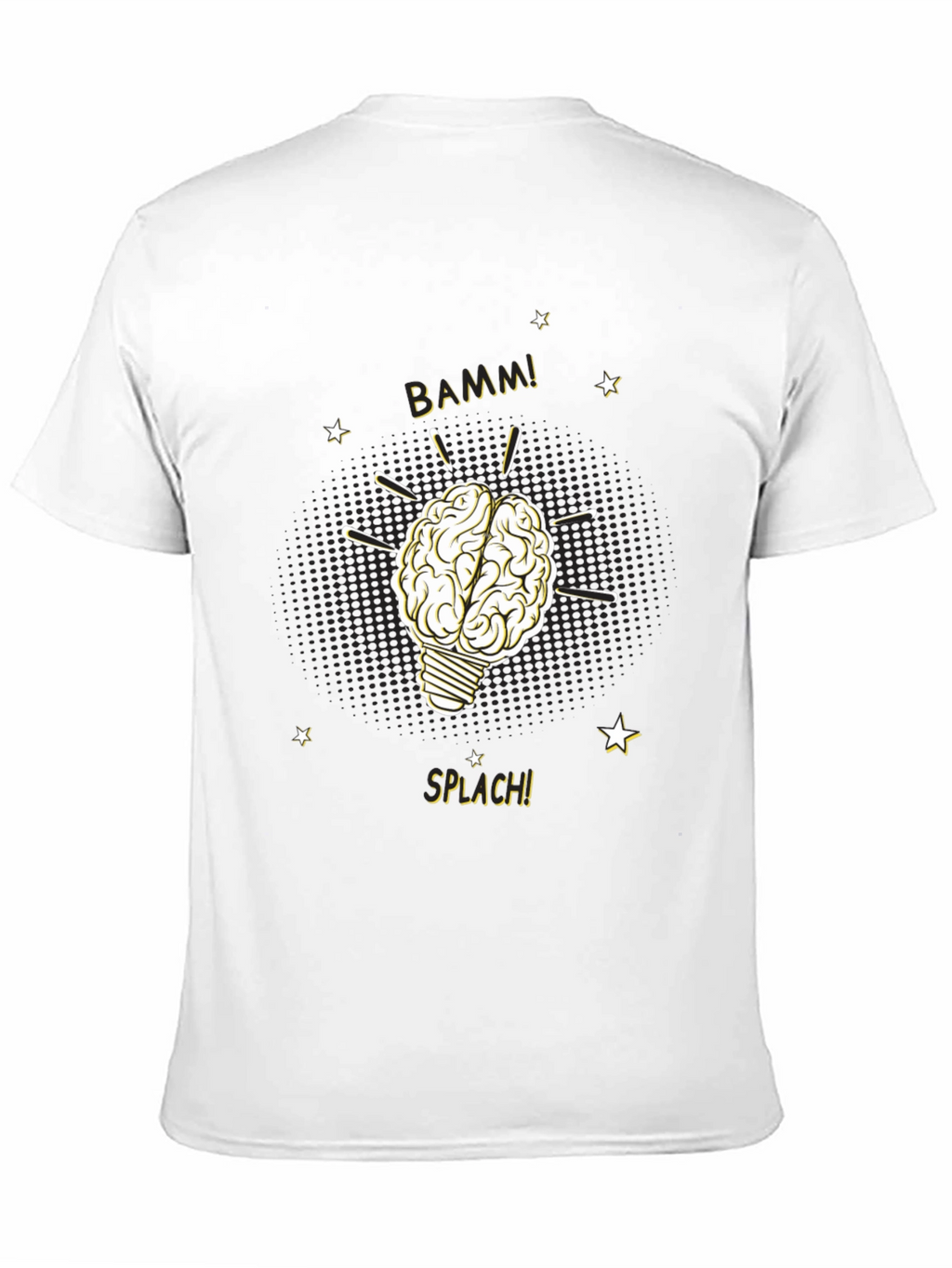 Brainy Idea T-Shirt - Light Bulb Brain BAMM!