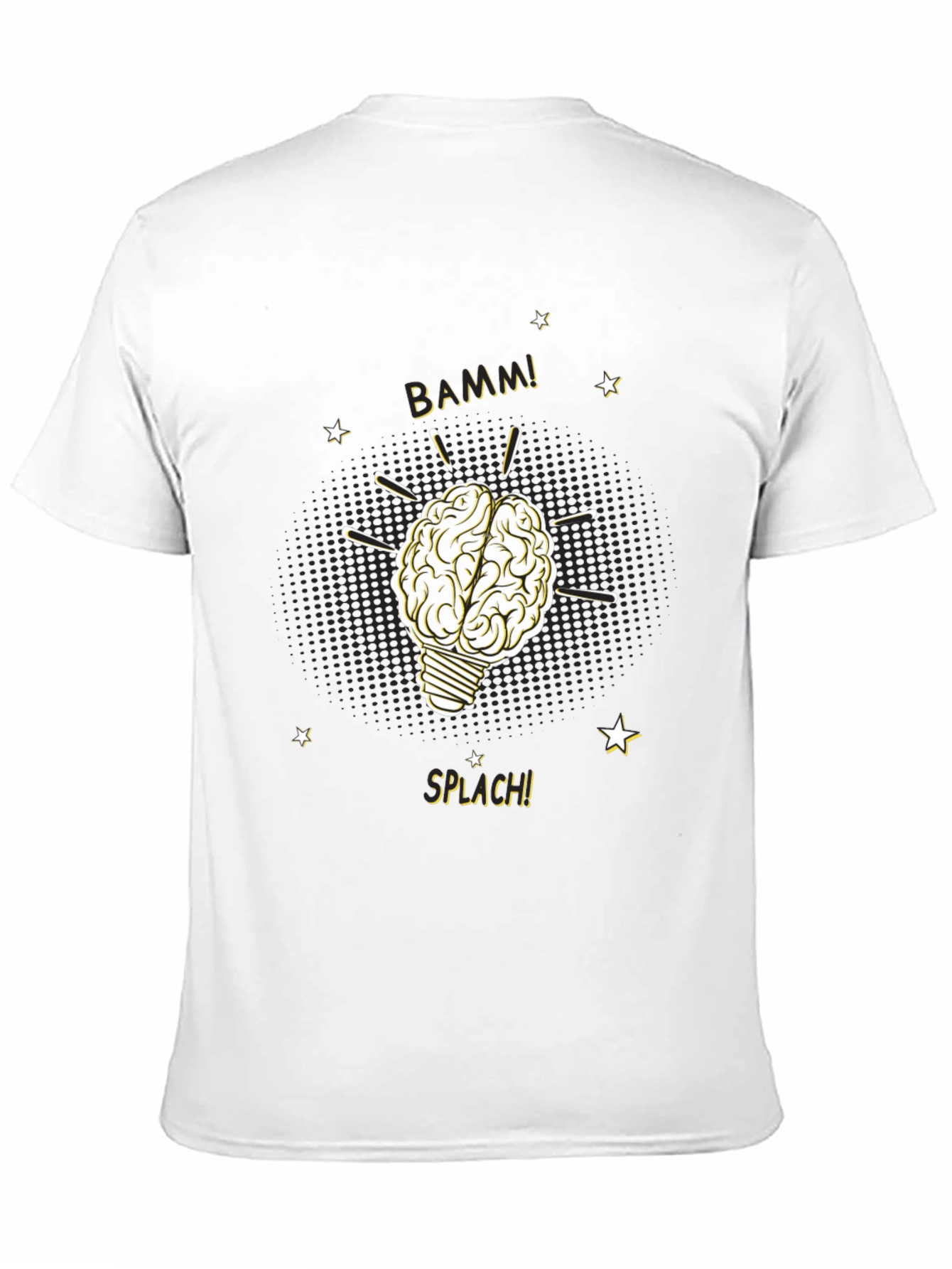 Brainy Idea T-Shirt - Light Bulb Brain BAMM!