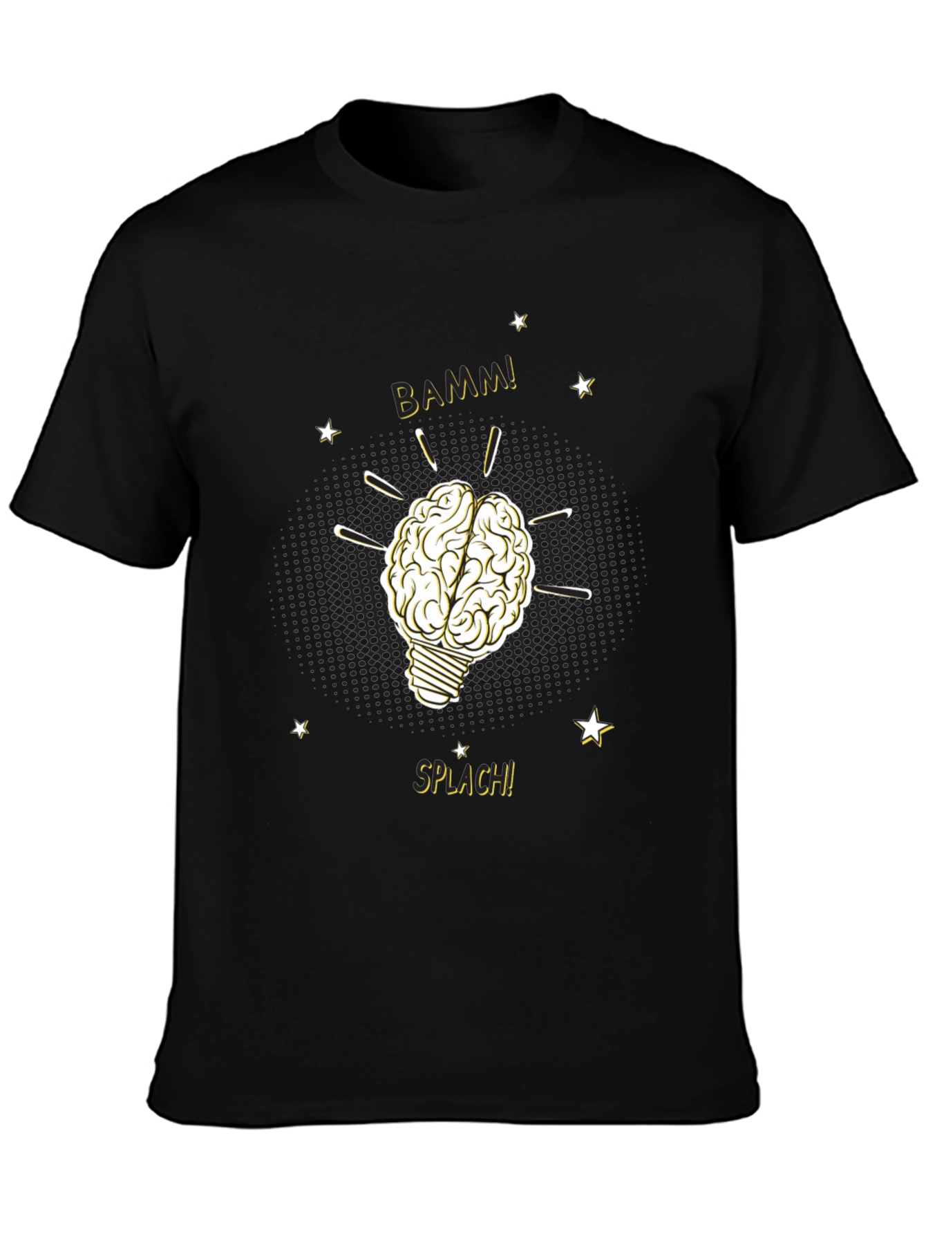 Brainy Idea T-Shirt - Light Bulb Brain BAMM!