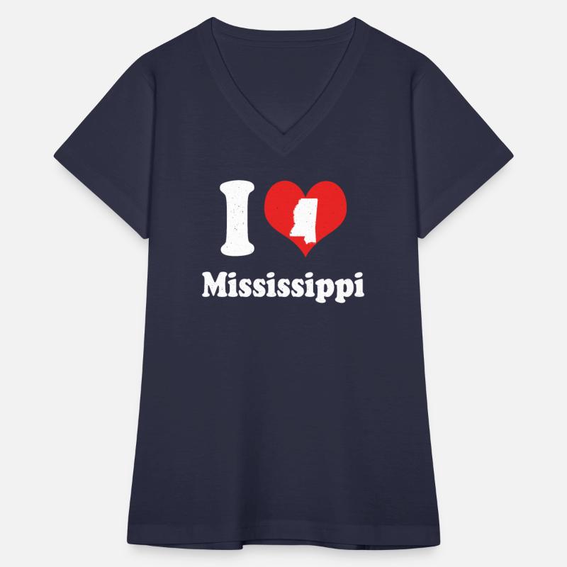 America Citizen US State Love I Heart Mississippi