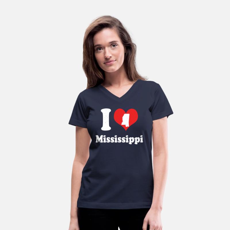 America Citizen US State Love I Heart Mississippi