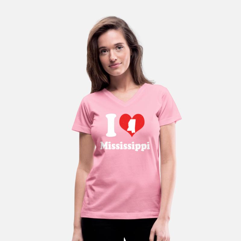 America Citizen US State Love I Heart Mississippi
