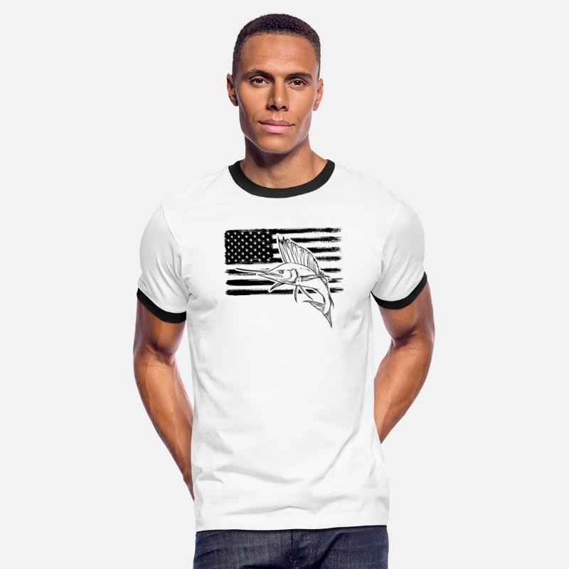 American Swordfish Marlin Sailfish Usa Flag