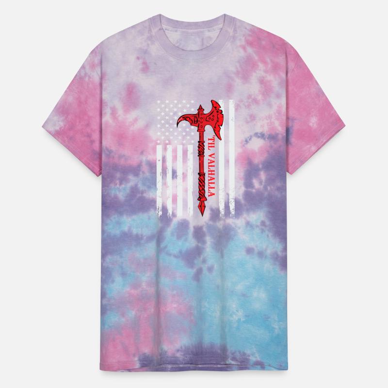 American Viking Axe Flag Til Valhalla Veteran USA