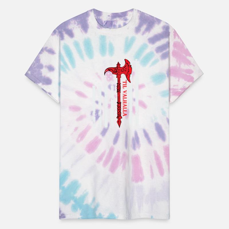 American Viking Axe Flag Til Valhalla Veteran USA