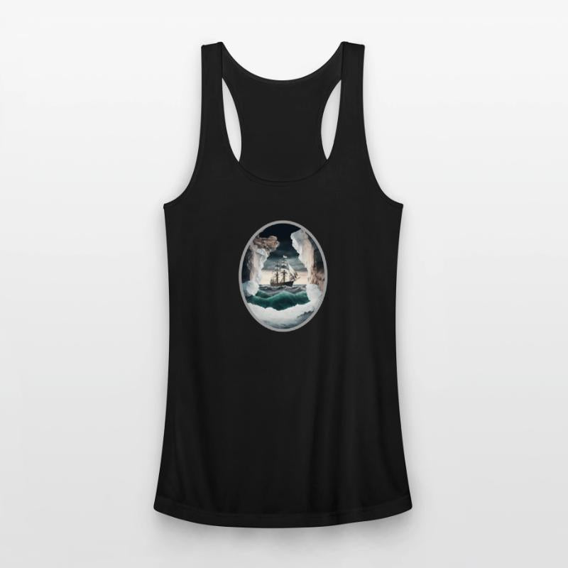 An Old Ship Battling the Elements