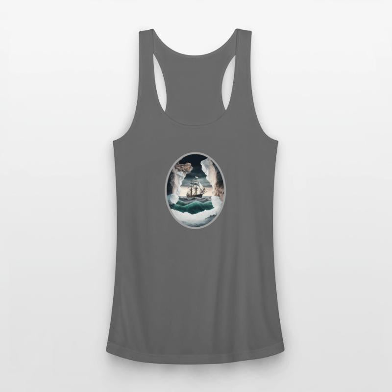 An Old Ship Battling the Elements