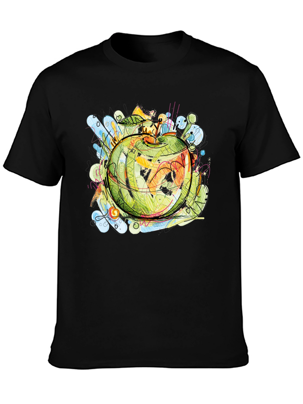 Abstract Apple Graphic Tee