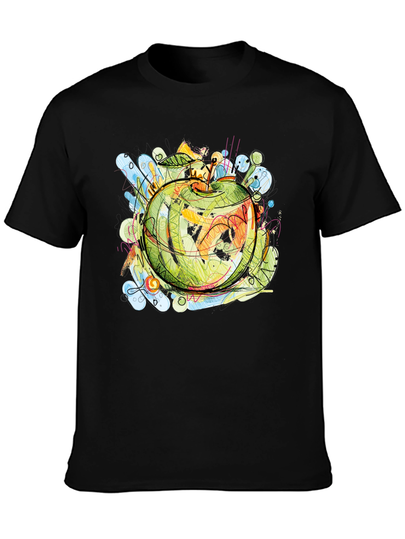 Abstract Apple Graphic Tee