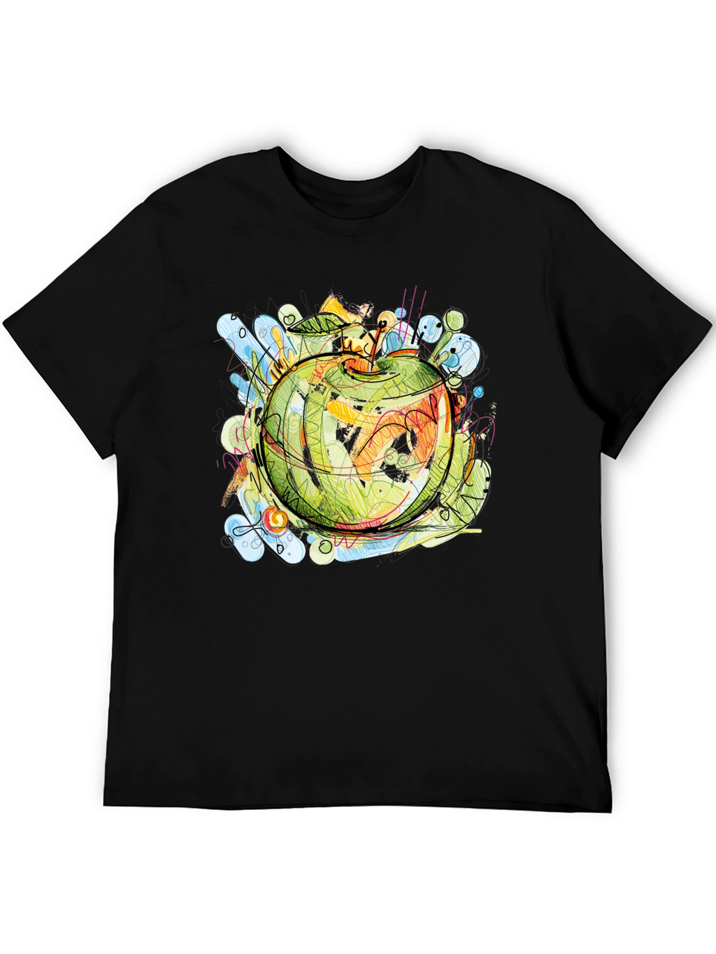 Abstract Apple Graphic Tee