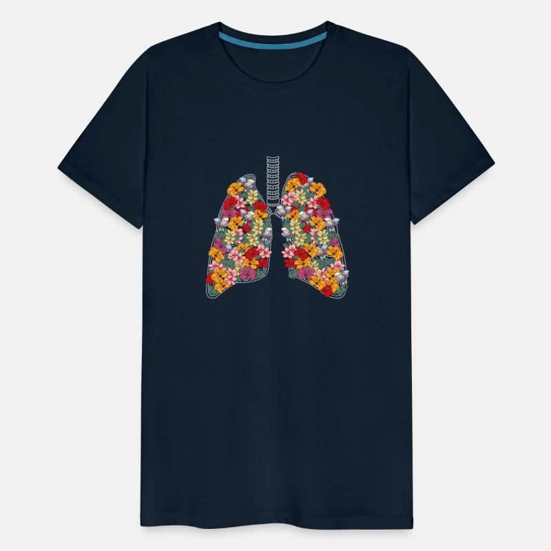 Anatomical Lungs Flowers Medical Science Anatomy