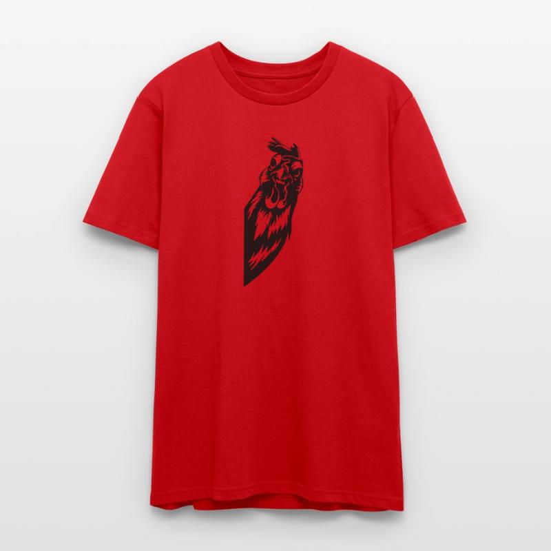 Angry Rooster Head Black Graphic