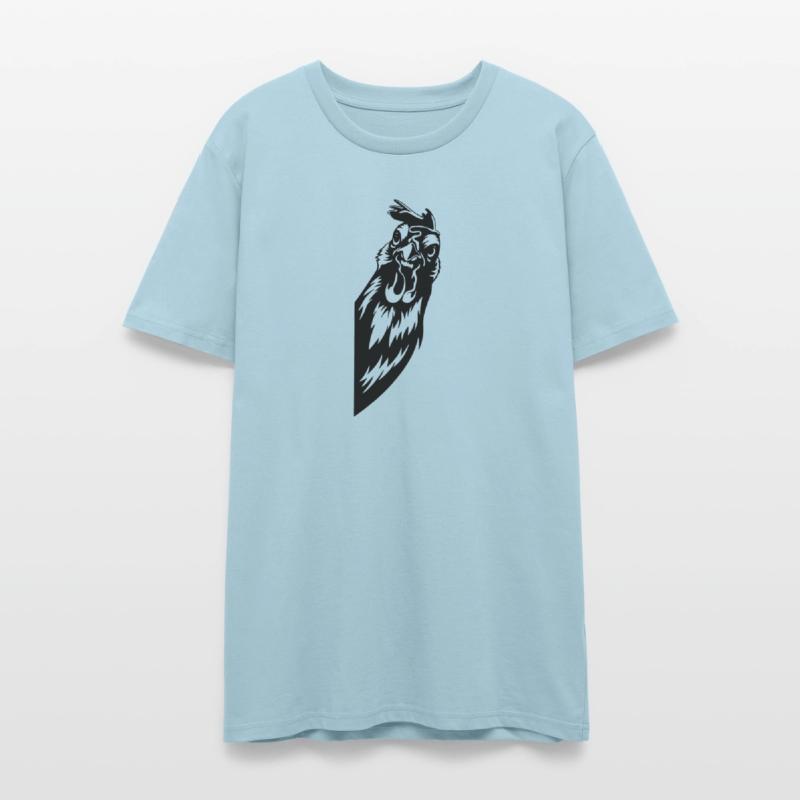 Angry Rooster Head Black Graphic