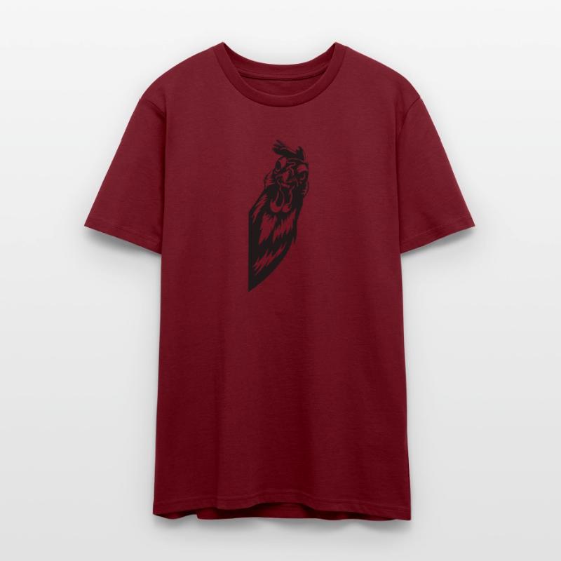 Angry Rooster Head Black Graphic