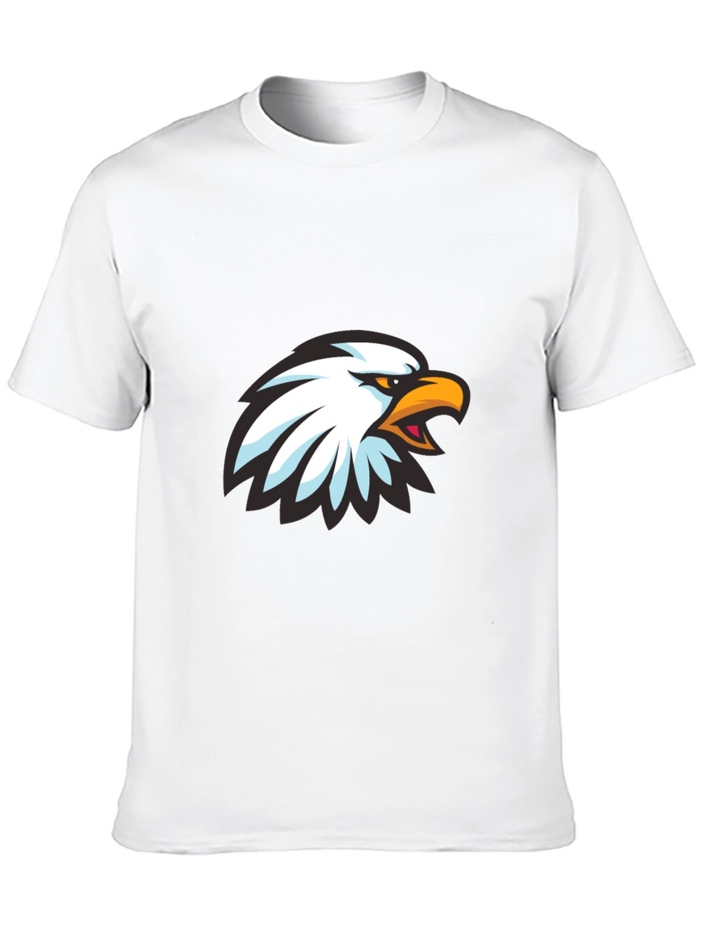 Cool Eagle Graphic Print Black T-Shirt