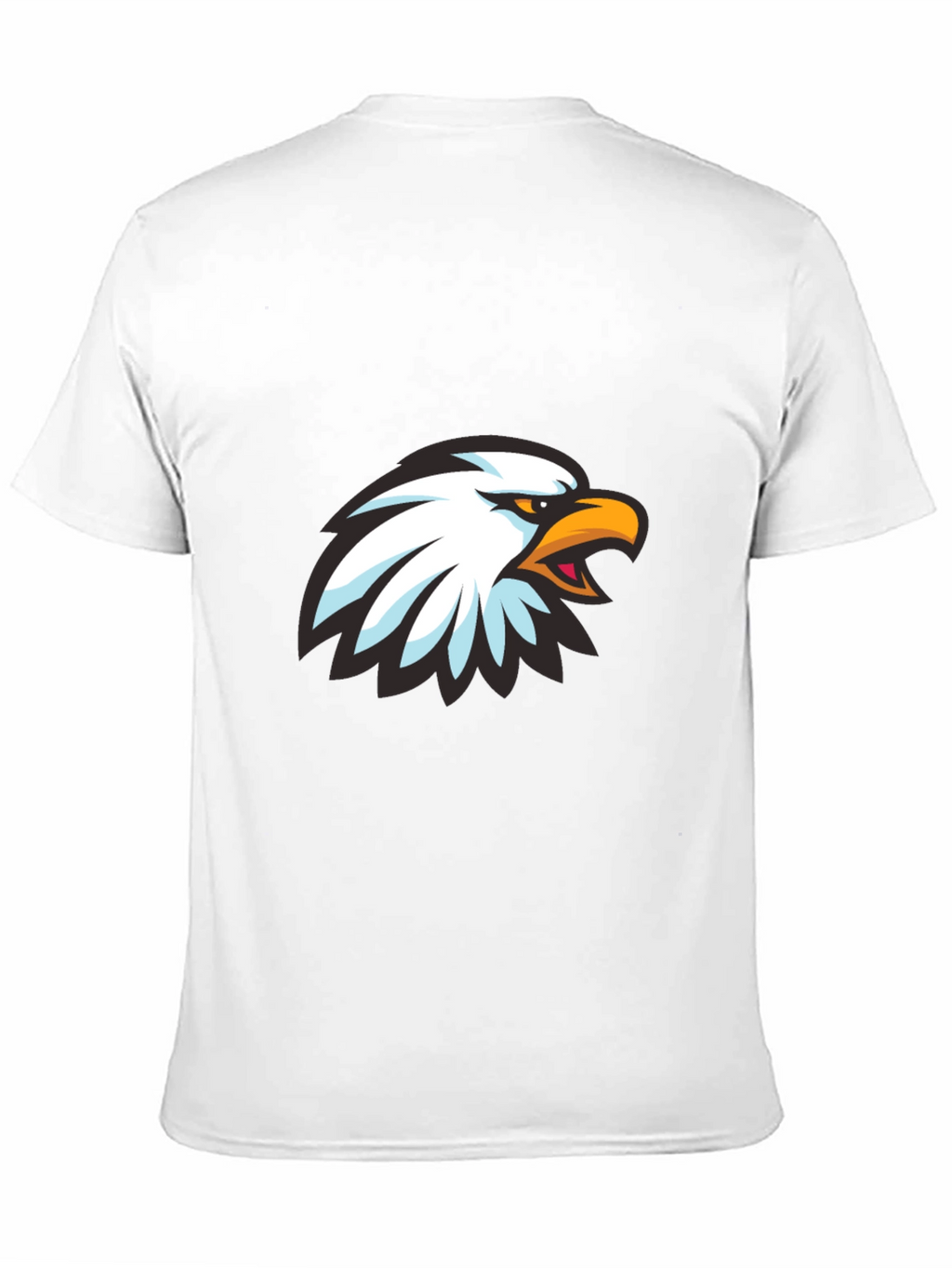 Cool Eagle Graphic Print Black T-Shirt