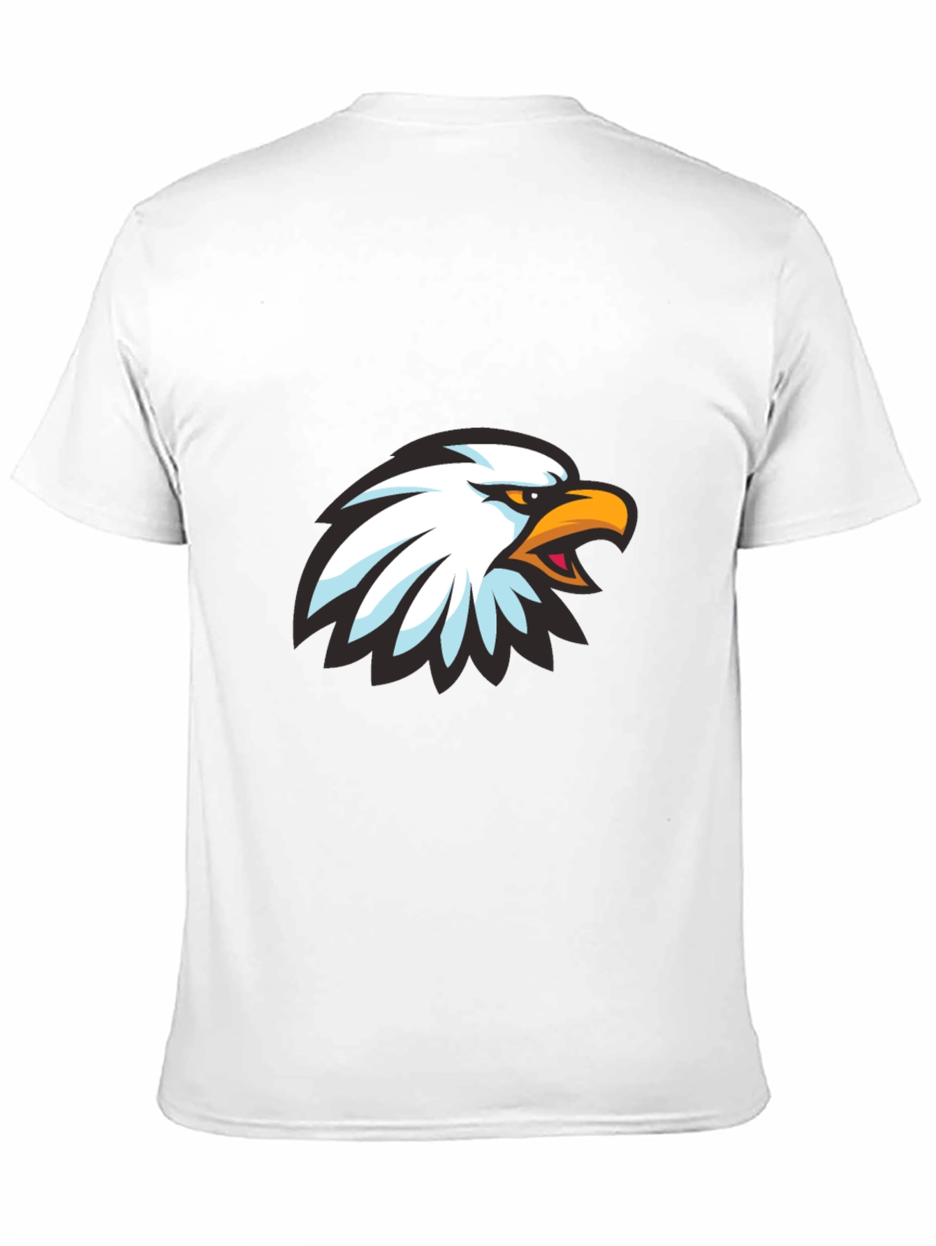 Cool Eagle Graphic Print Black T-Shirt