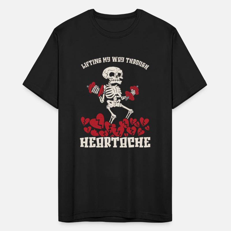 Anti Valentine´s Day Broken Heart Powerlifting Gym