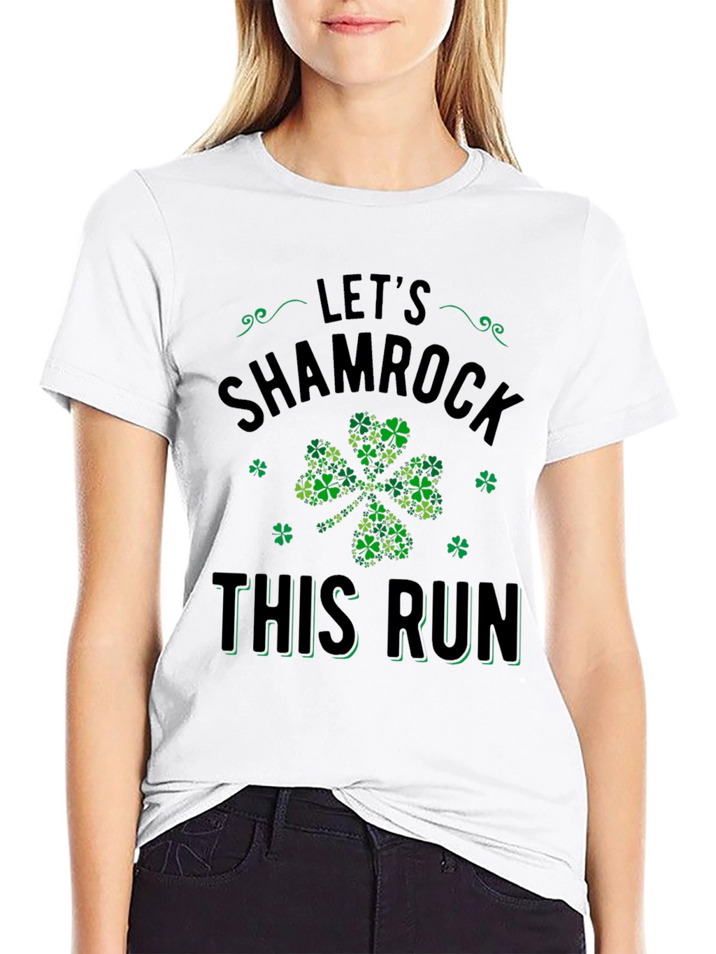 Lets Shamrock This Run St. Patricks Day T-Shirt