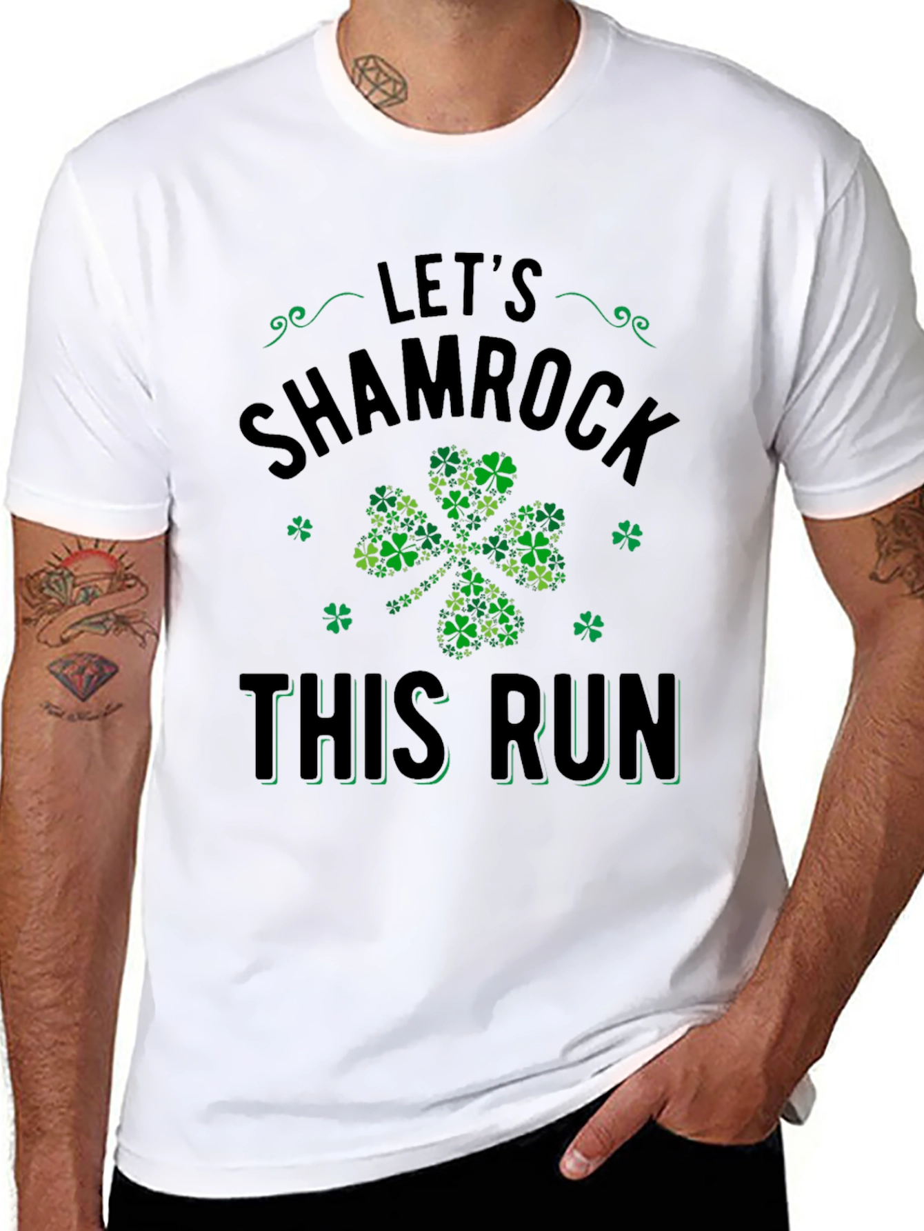 Lets Shamrock This Run St. Patricks Day T-Shirt