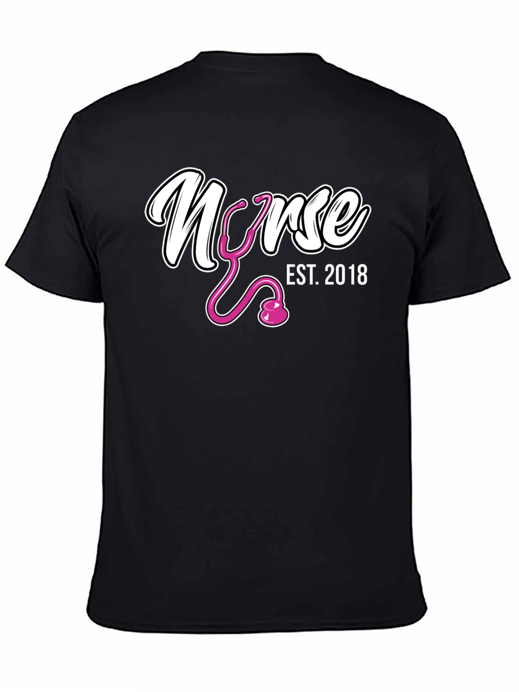 Nurse Est. 2018 Black T-Shirt