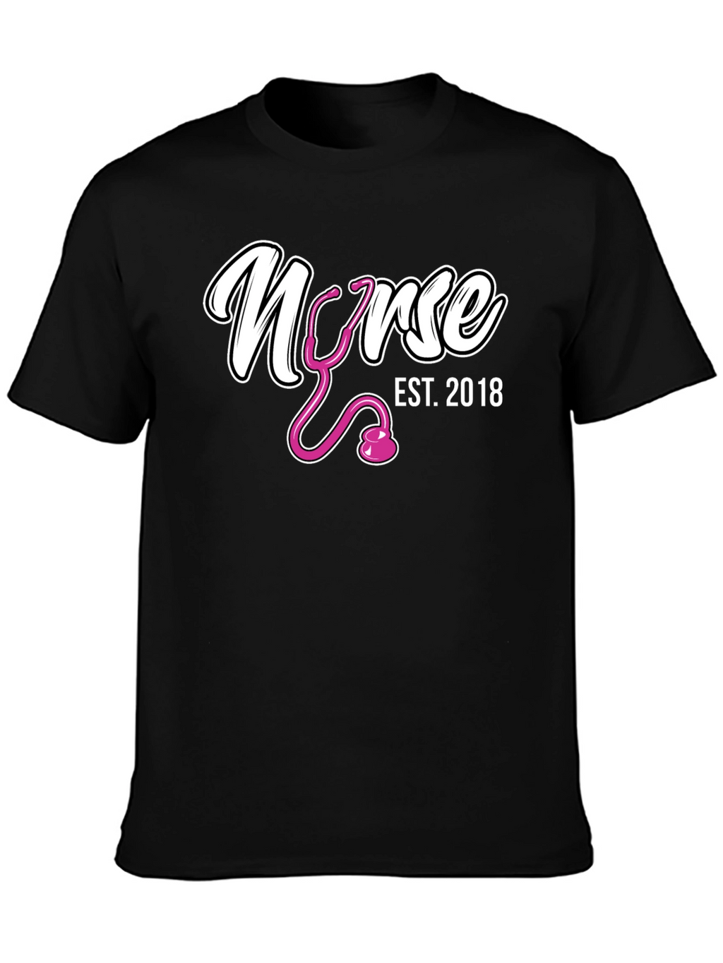 Nurse Est. 2018 Black T-Shirt