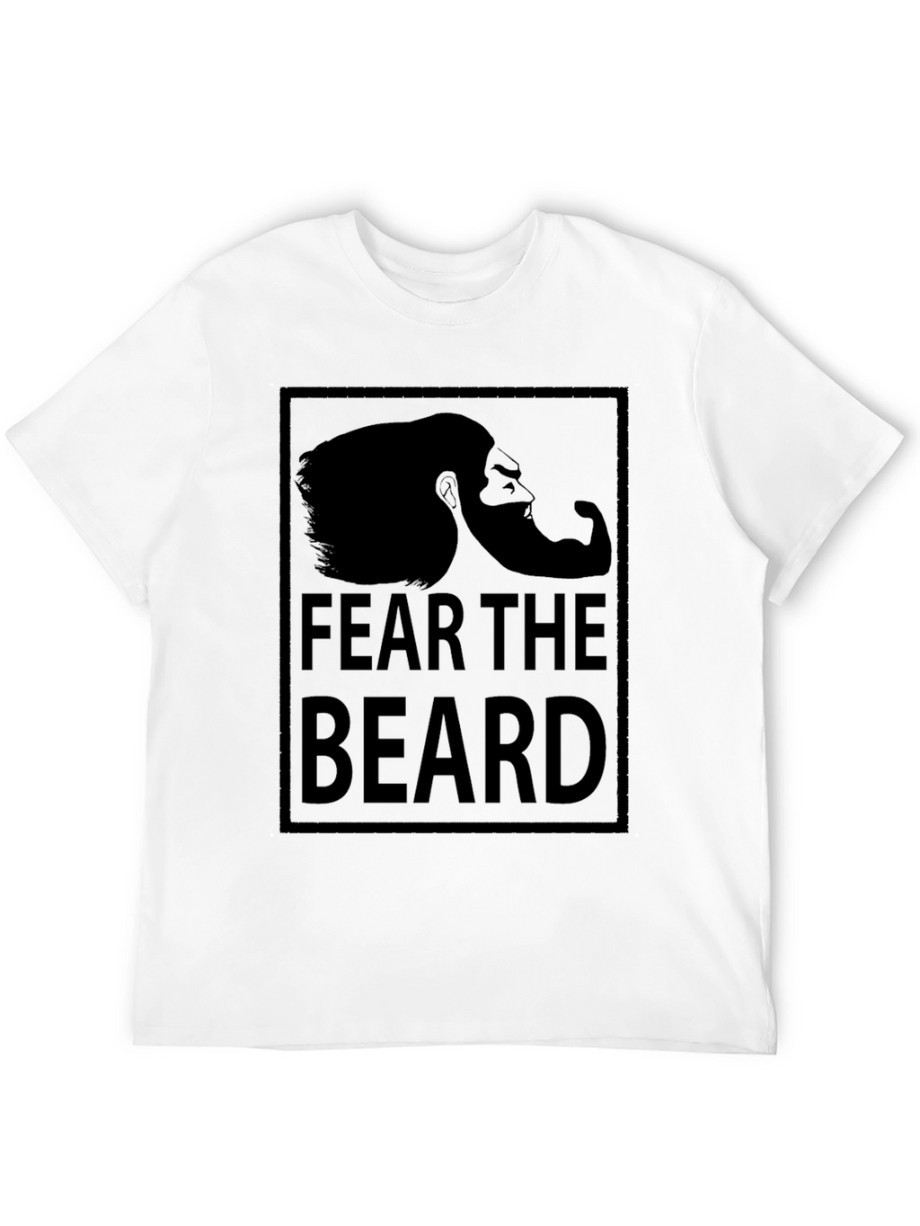 Fear the Beard Graphic Print T-Shirt