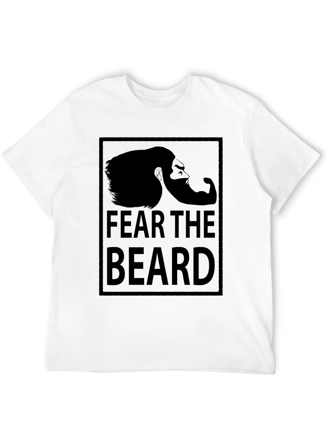 Fear the Beard Graphic Print T-Shirt