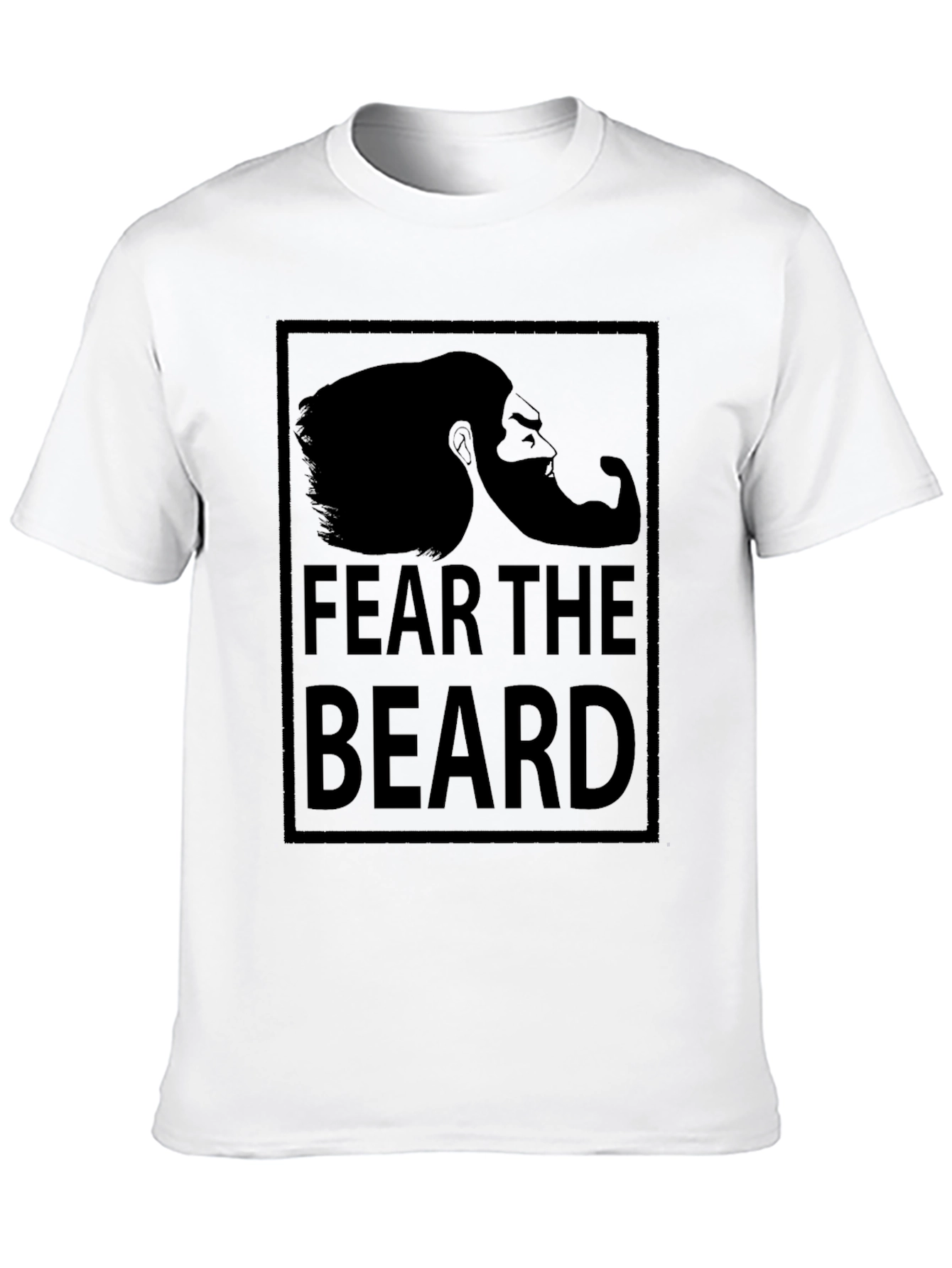 Fear the Beard Graphic Print T-Shirt